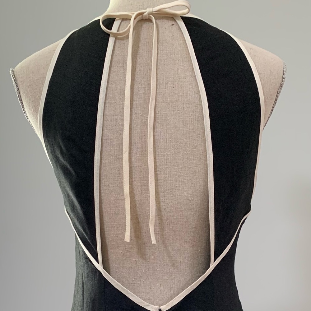 ❤️LAUNDRY BY SHELLI SEGAL Black Open Back Dress – Summer, Evening – EUC - Sz. 8